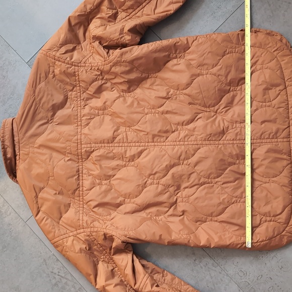 Madewell Womens Airpuff Shirt Jacket In Warm Coffee Size Medium - Picture 7 of 8